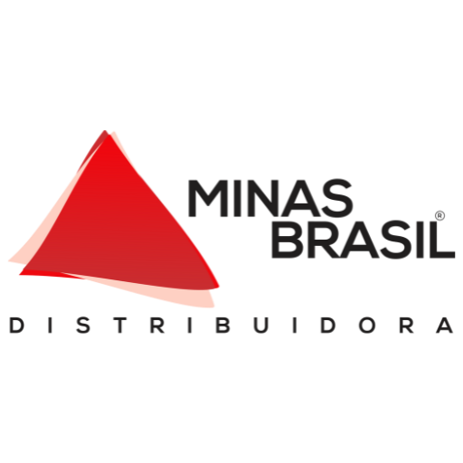 Logo Minas Brasil Distribuidora em formato quadrado vazada